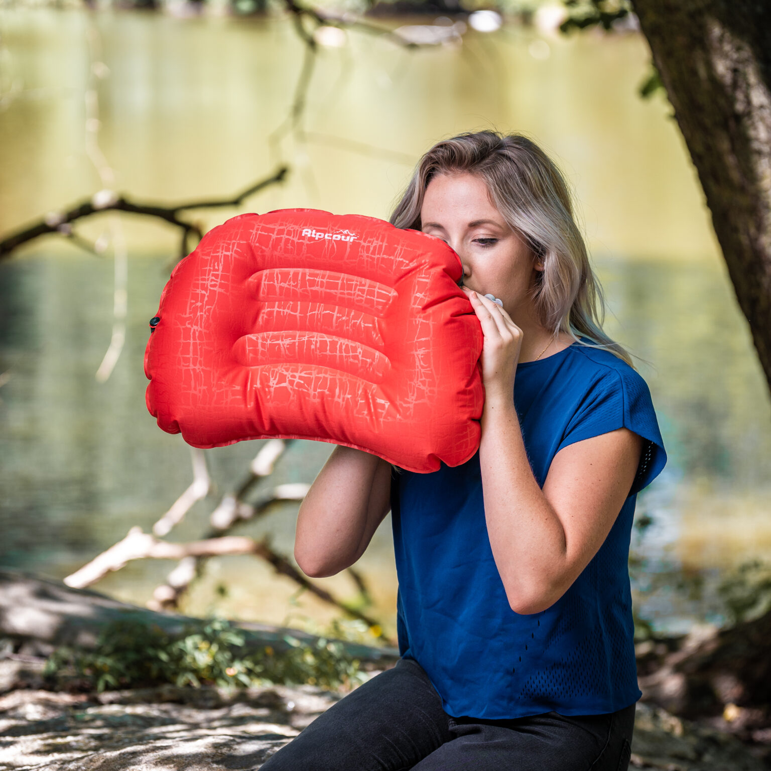 Inflatable Camping Pillow Alpcour