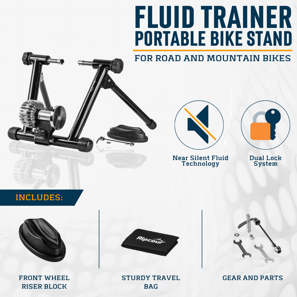 Bike Trainer Stand Fluid Flywheel Alpcour