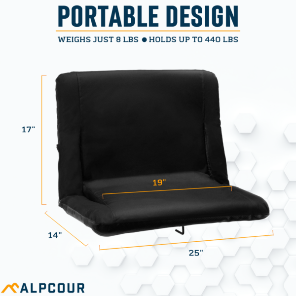 wide padded stadium seats