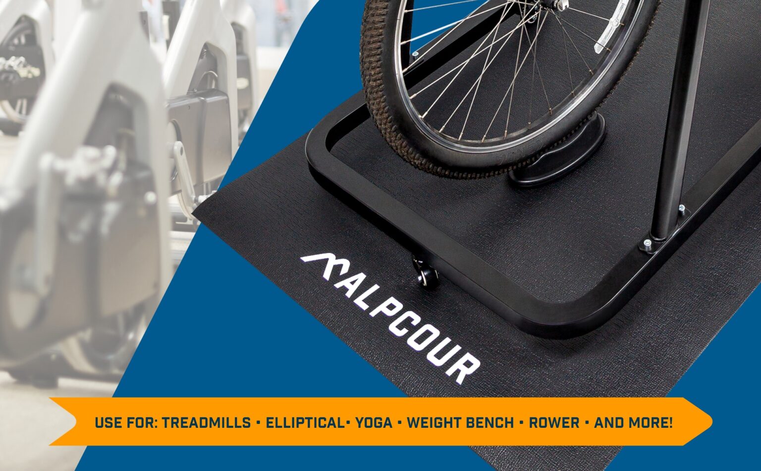 Bike Trainer Mat 36”x78” Alpcour