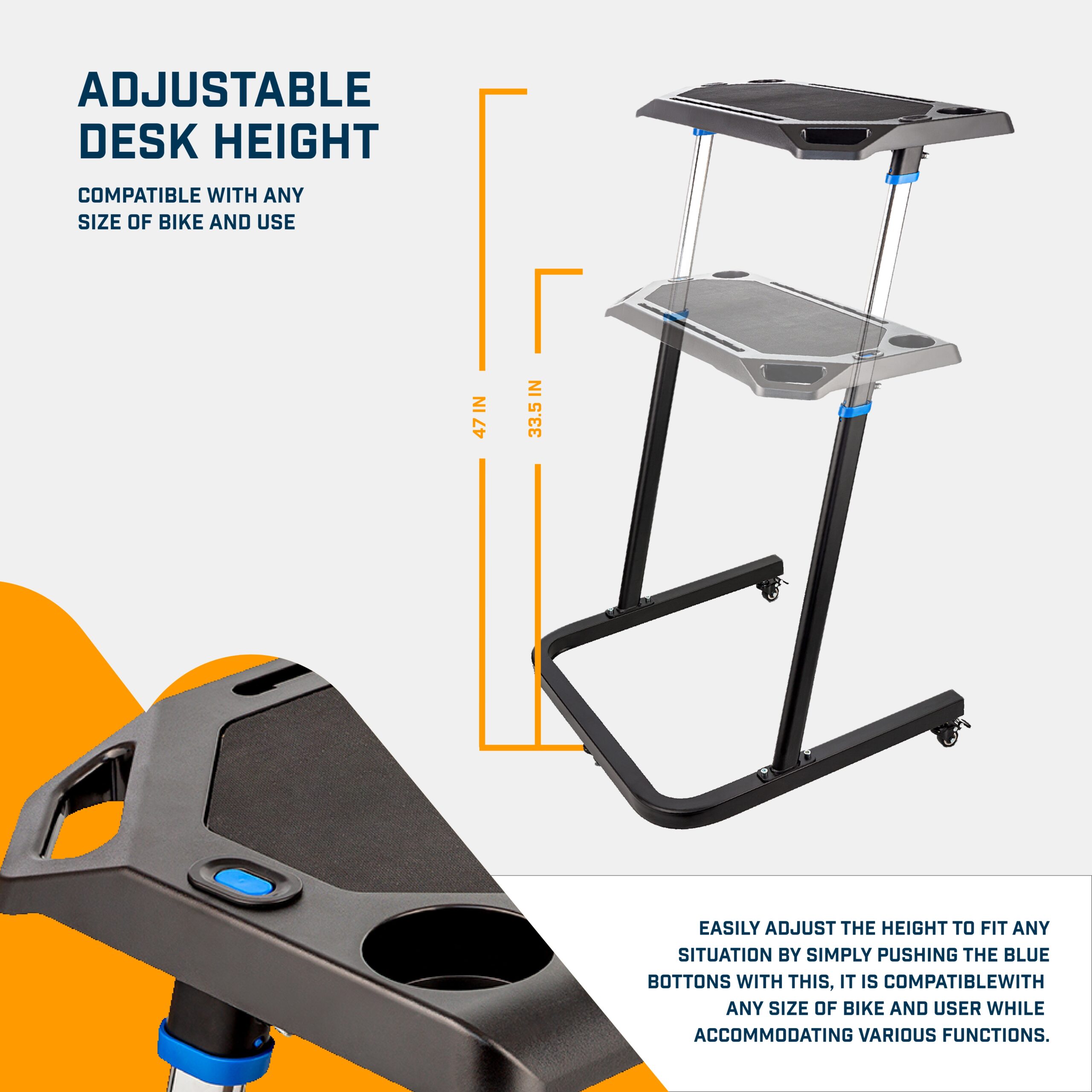 trainer desk cycling