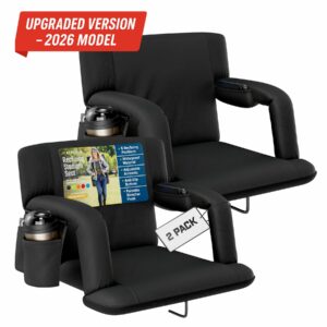 2026 Upgraded Model - Reclining Stadium Seat - 2 Pack