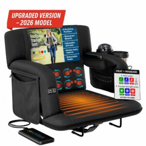 2026 Upgraded Model - Premium Reclining Stadium Seat - Heated + Massage