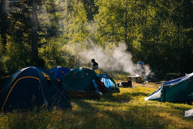 People camping