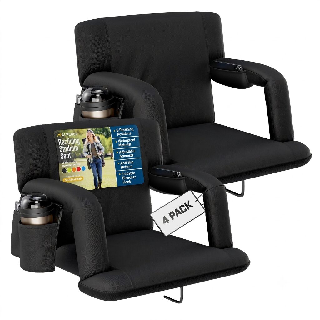 Reclining Stadium Seat - 4 Pack